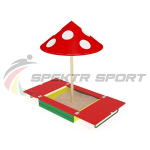 Купить Песочница с крышкой и грибком ИО 512 в Белокурихе 