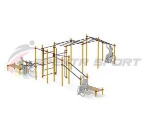 Купить Спортивный комплекс для инвалидов-колясочников WRK-D23_76mm в Белокурихе 