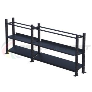Купить Модульный стеллаж для гантелей, гирь и медболов 3180х430х1200 (2 секции) в Белокурихе 
