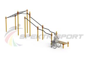 Купить Спортивный комплекс для инвалидов-колясочников WRK-D22_76mm в Белокурихе 